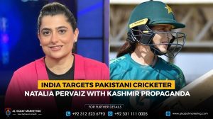 India Targets Pakistani Cricketer Natalia Pervaiz with Kashmir Propaganda