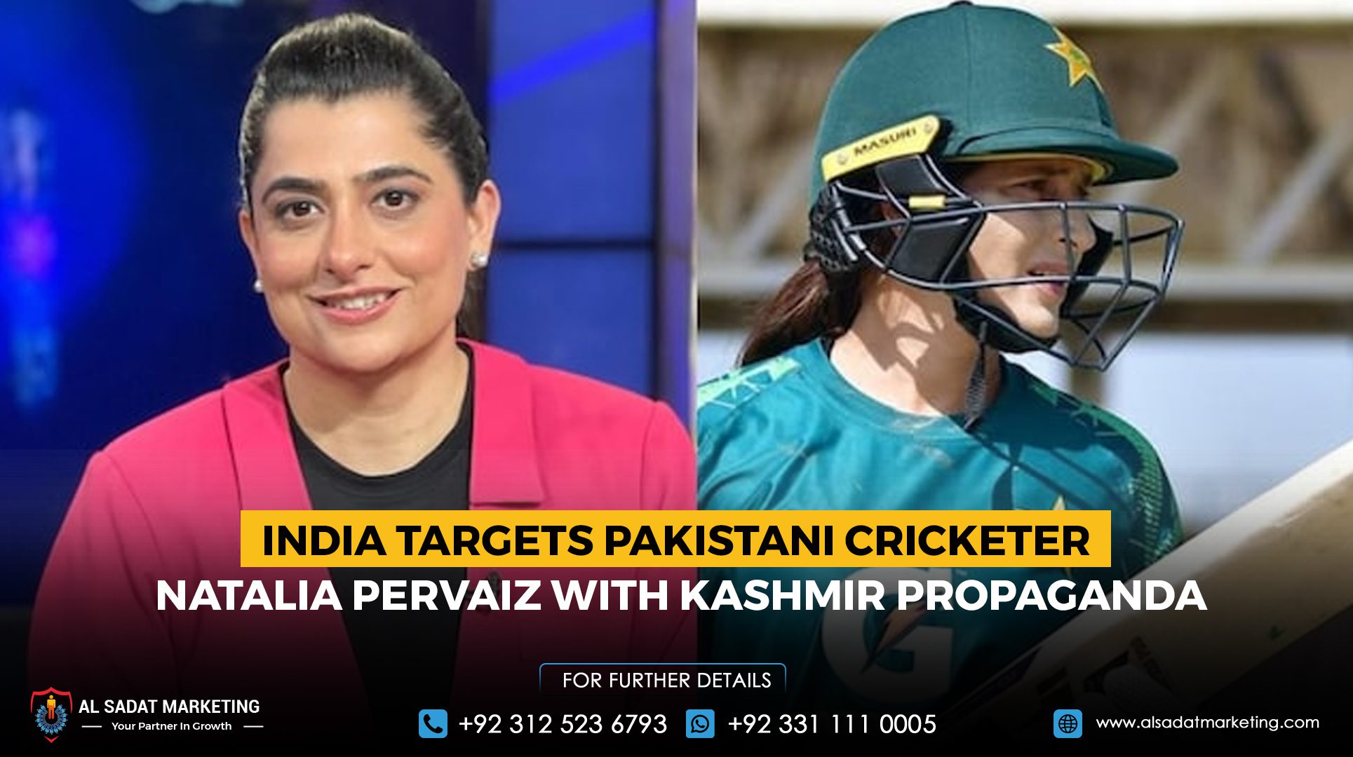 India Targets Pakistani Cricketer Natalia Pervaiz with Kashmir Propaganda