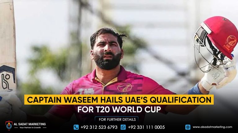Captain Waseem Hails UAE’s Qualification for T20 World Cup