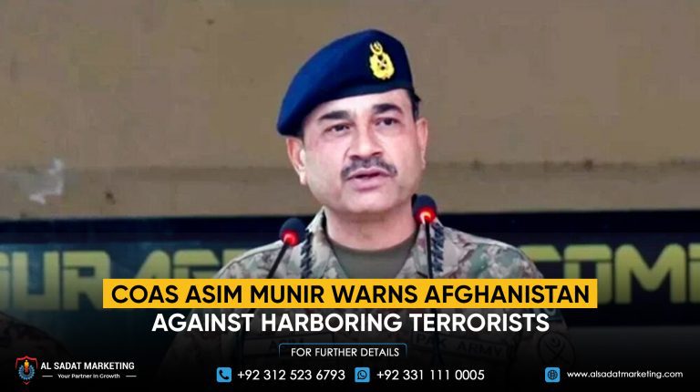 COAS Asim Munir warns Afghanistan against harboring terrorists