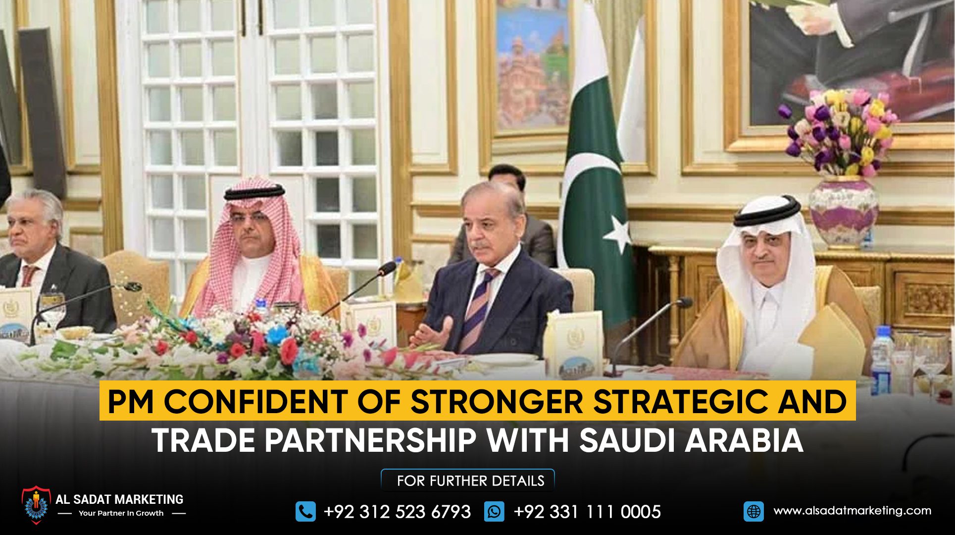 PM confident of a stronger strategic and trade partnership with Saudi Arabia