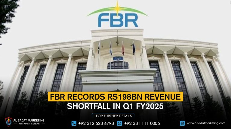 FBR records Rs198bn revenue shortfall in Q1 FY2025