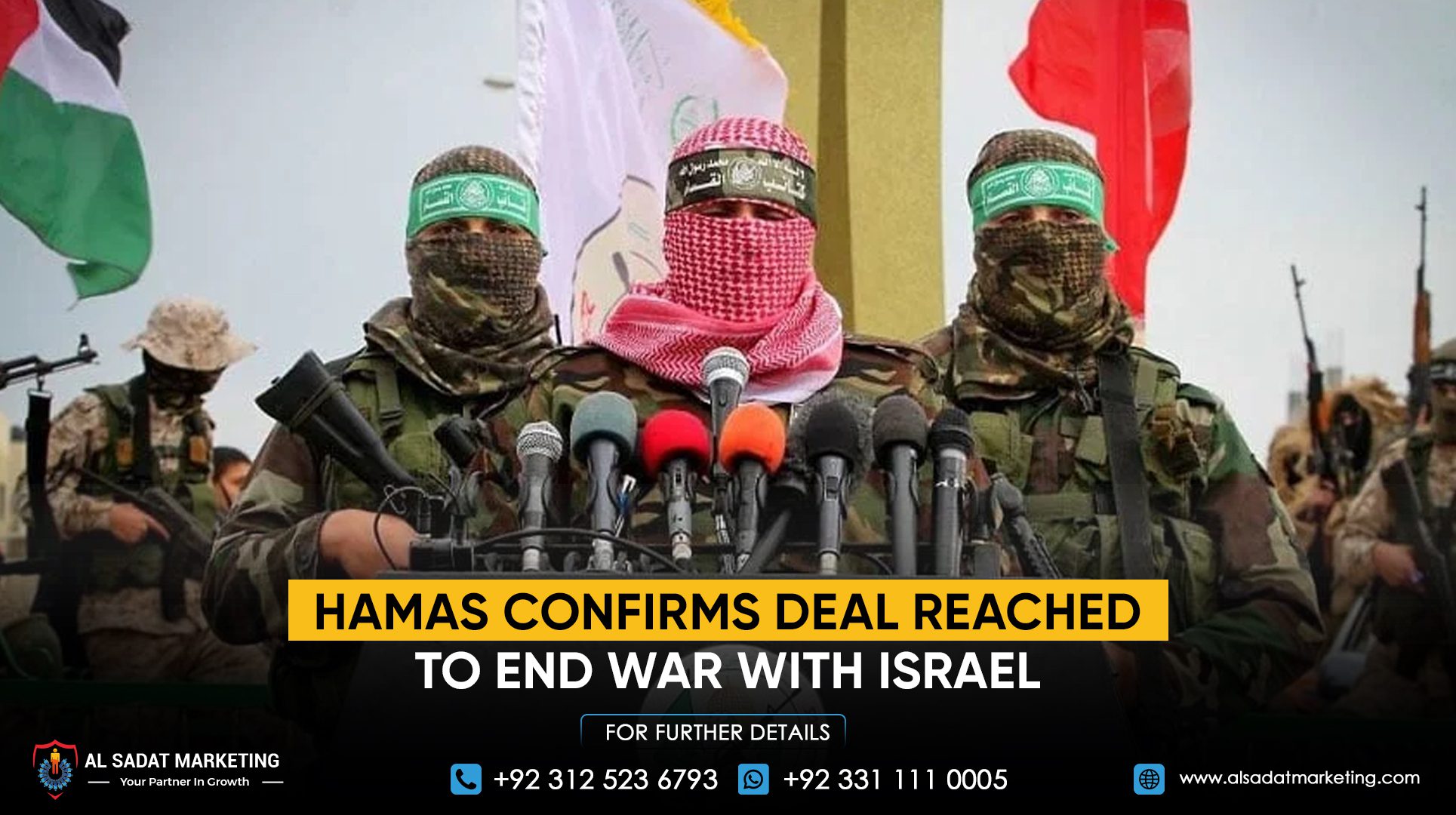 Hamas confirms deal reached to end war with Israel