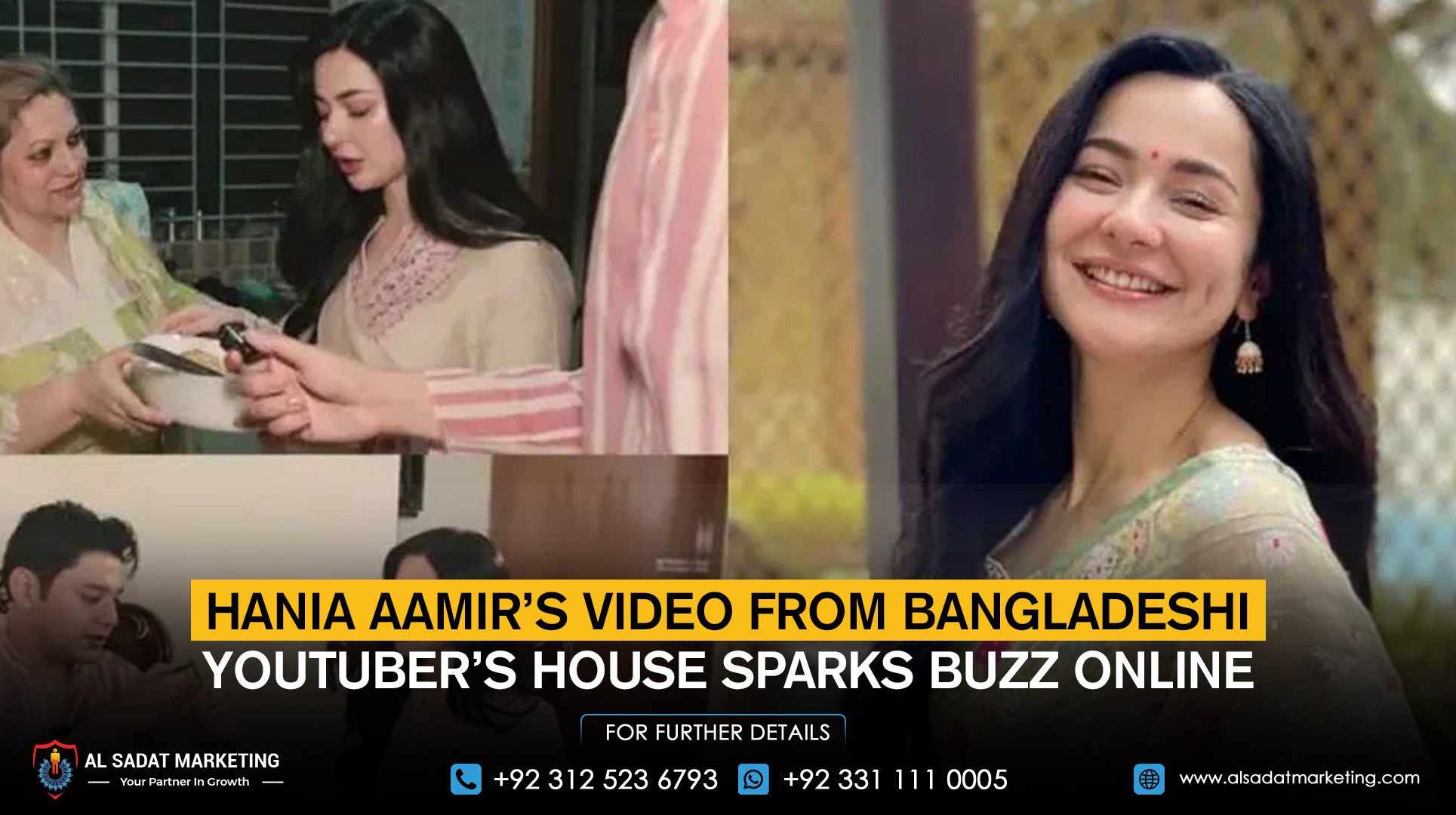 Hania Aamir’s video from Bangladeshi YouTuber’s house sparks buzz online