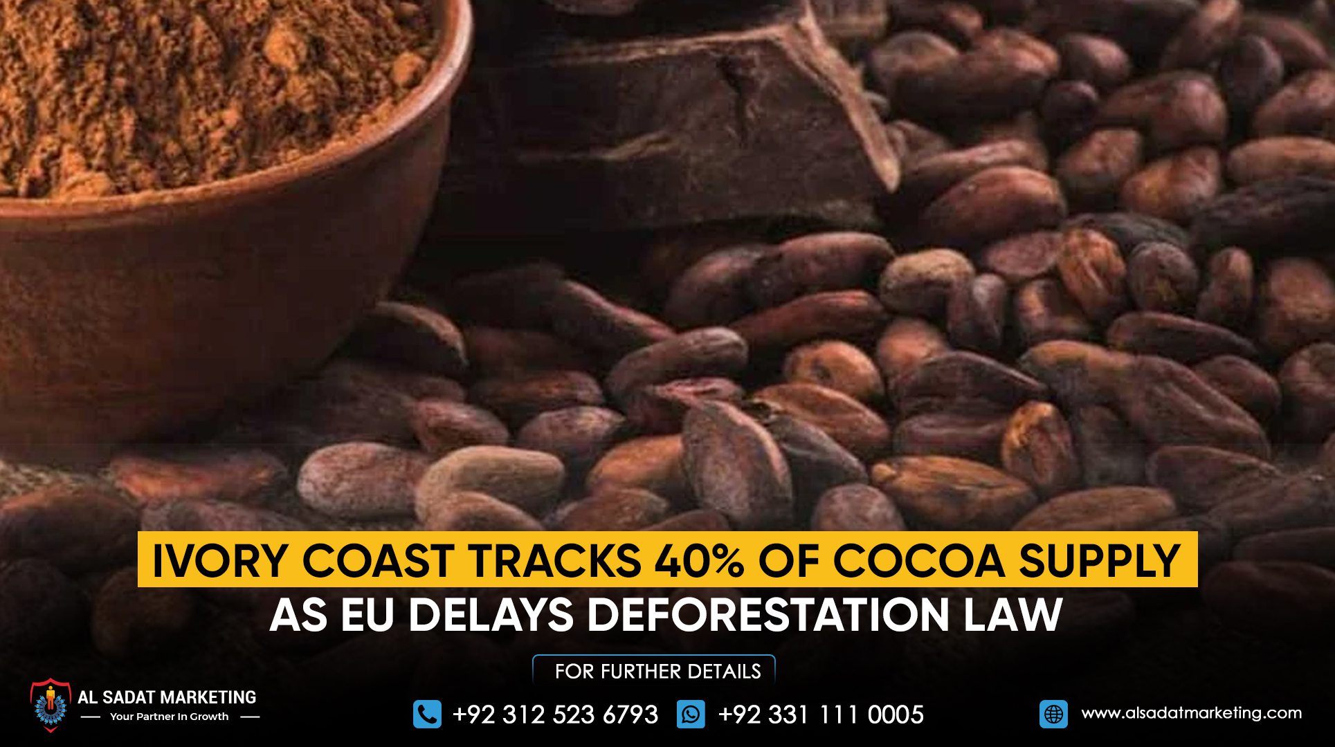 Ivory Coast tracks 40% of cocoa supply as EU delays deforestation law