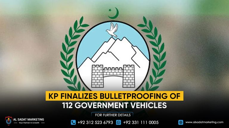 KP Finalizes Bulletproofing of 112 Government Vehicles