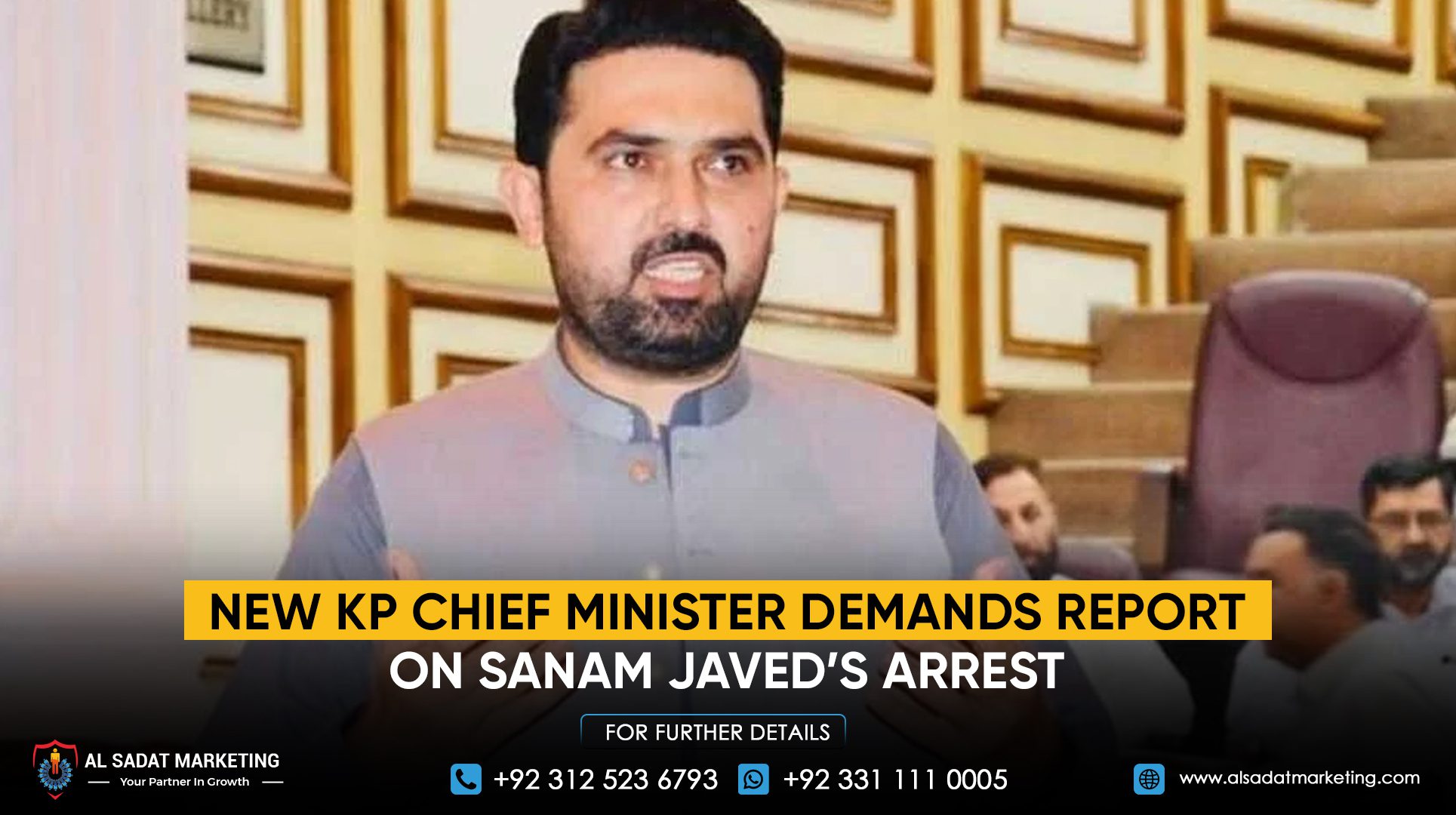New KP Chief Minister Demands Report on Sanam Javed’s Arrest