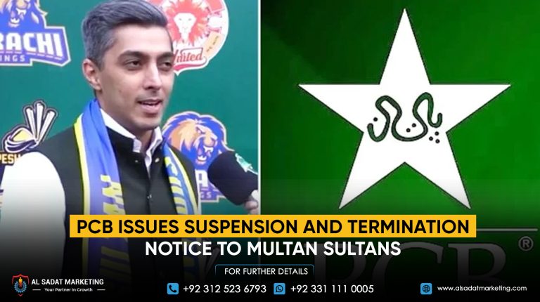 PCB issues suspension and termination notice to Multan Sultans