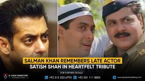 Salman Khan remembers late actor Satish Shah in heartfelt tribute