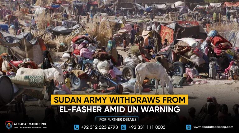 Sudan army withdraws from El-Fasher amid UN warning