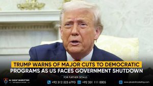 Trump Warns of Major Cuts to Democratic Programs as US Faces Government Shutdown