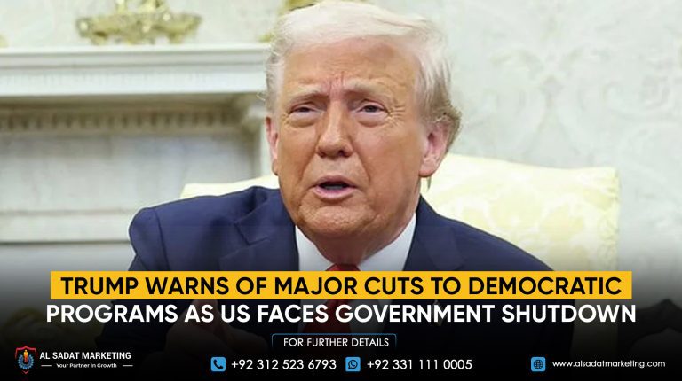 Trump Warns of Major Cuts to Democratic Programs as US Faces Government Shutdown