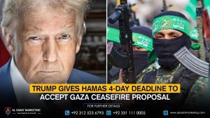 Trump gives Hamas 4-day deadline to accept Gaza ceasefire proposal