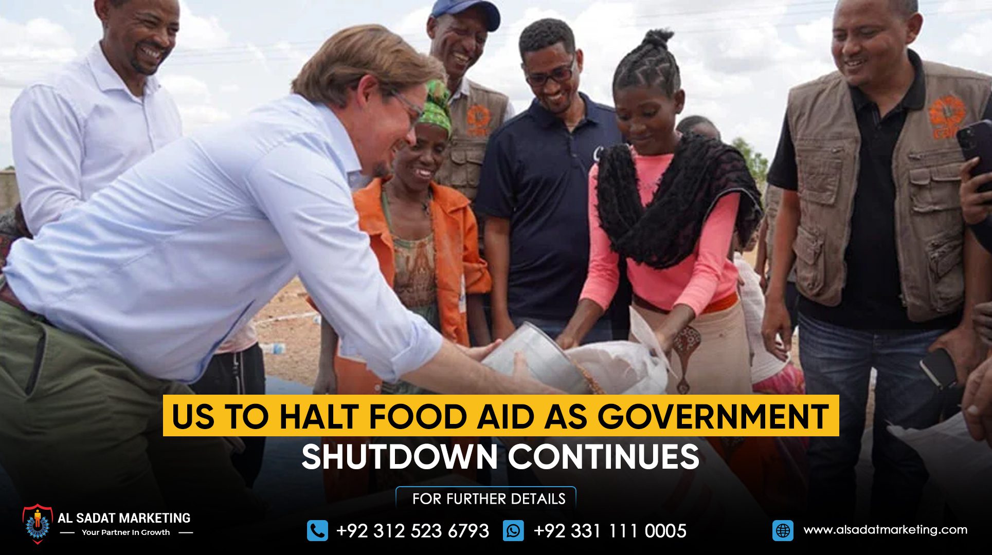 US to halt food aid as government shutdown continues
