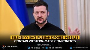 Zelenskyy says Russian drones, missiles contain Western-made components