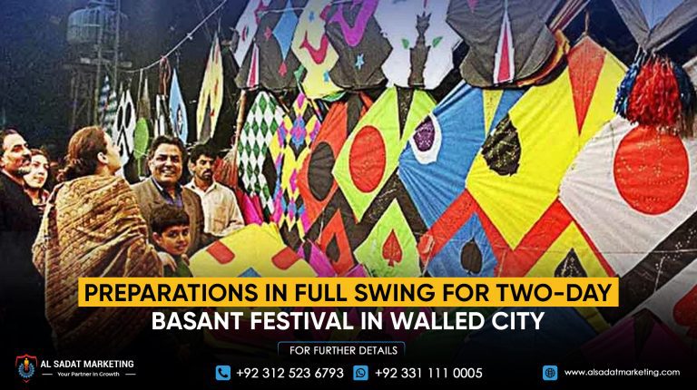 Preparations in Full Swing for Two-Day Basant Festival in Walled City