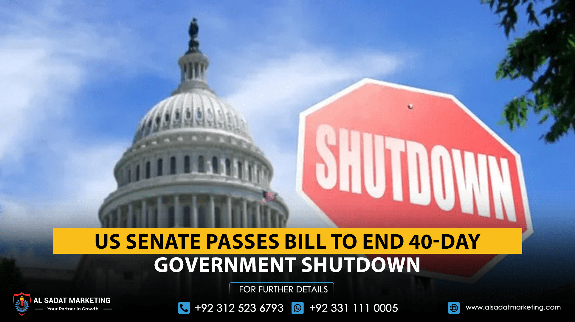US Senate passes bill to end 40-day government shutdown
