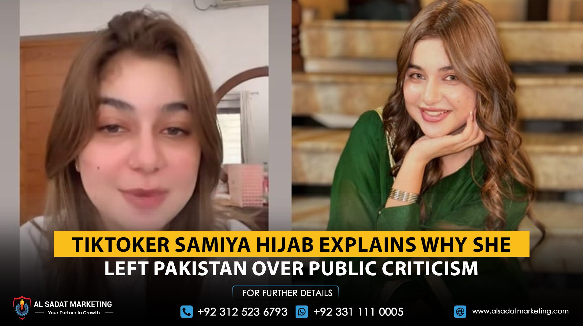 TikToker Samiya Hijab explains why she left Pakistan over public criticism