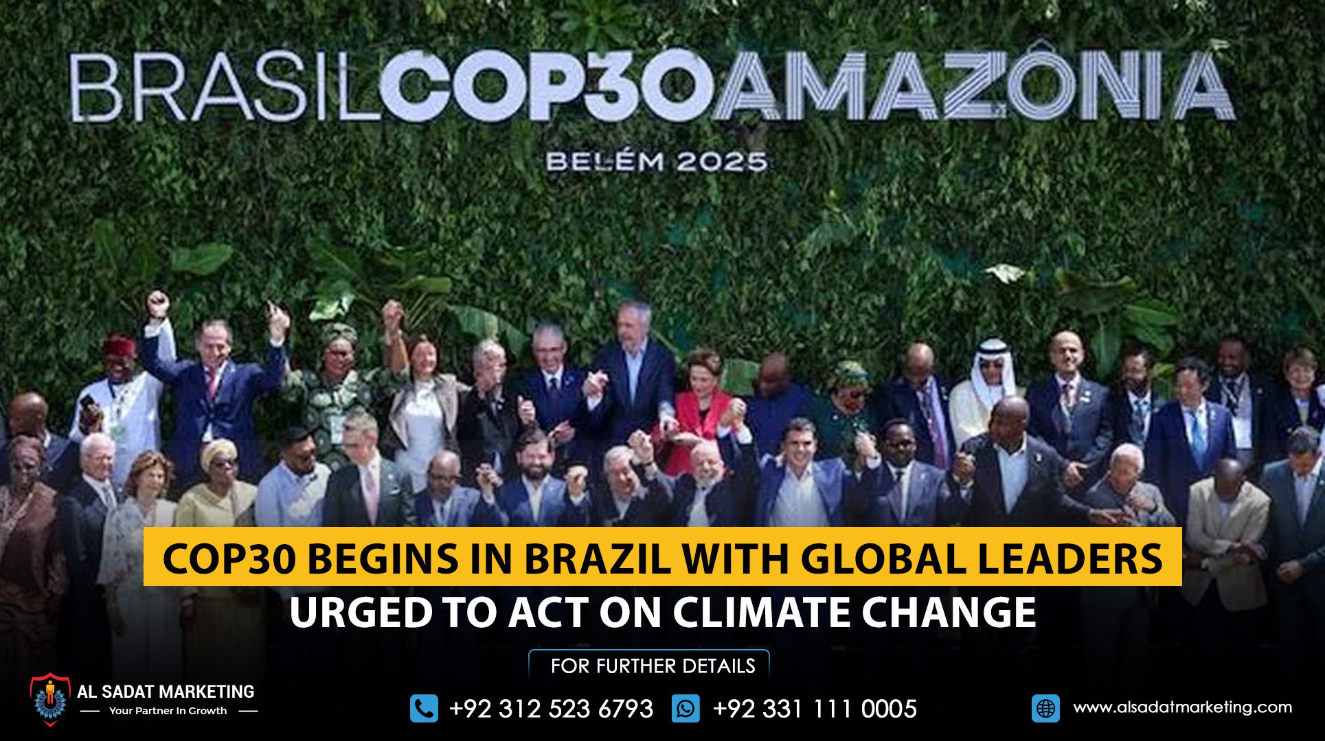 COP30 begins in Brazil, with global leaders urged to act on climate change