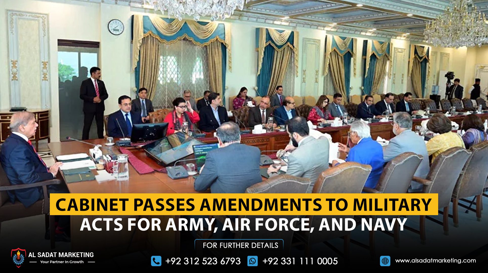 Cabinet Passes Amendments to Military Acts for Army, Air Force, and Navy