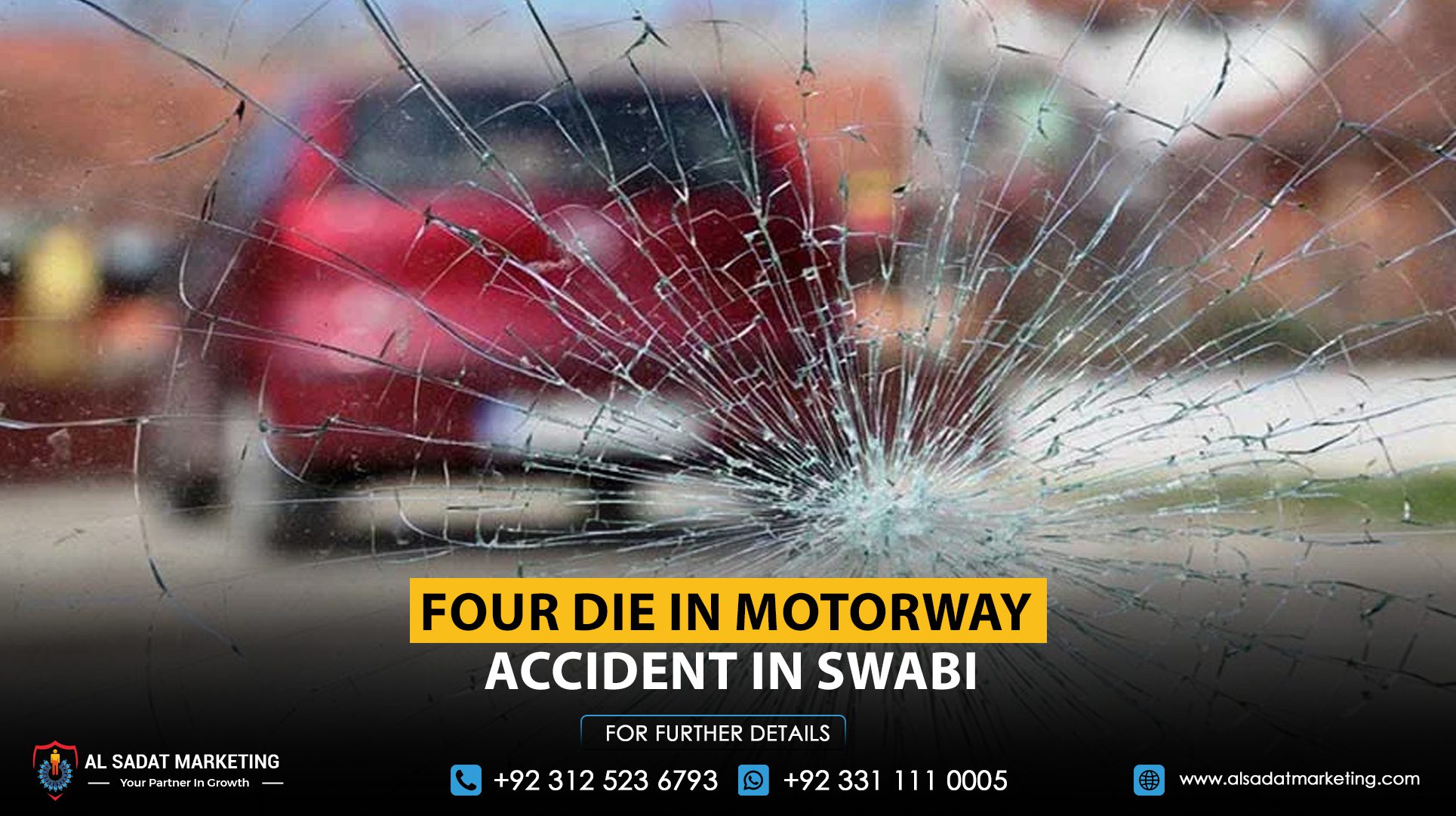 Four Die in Motorway Accident in Swabi