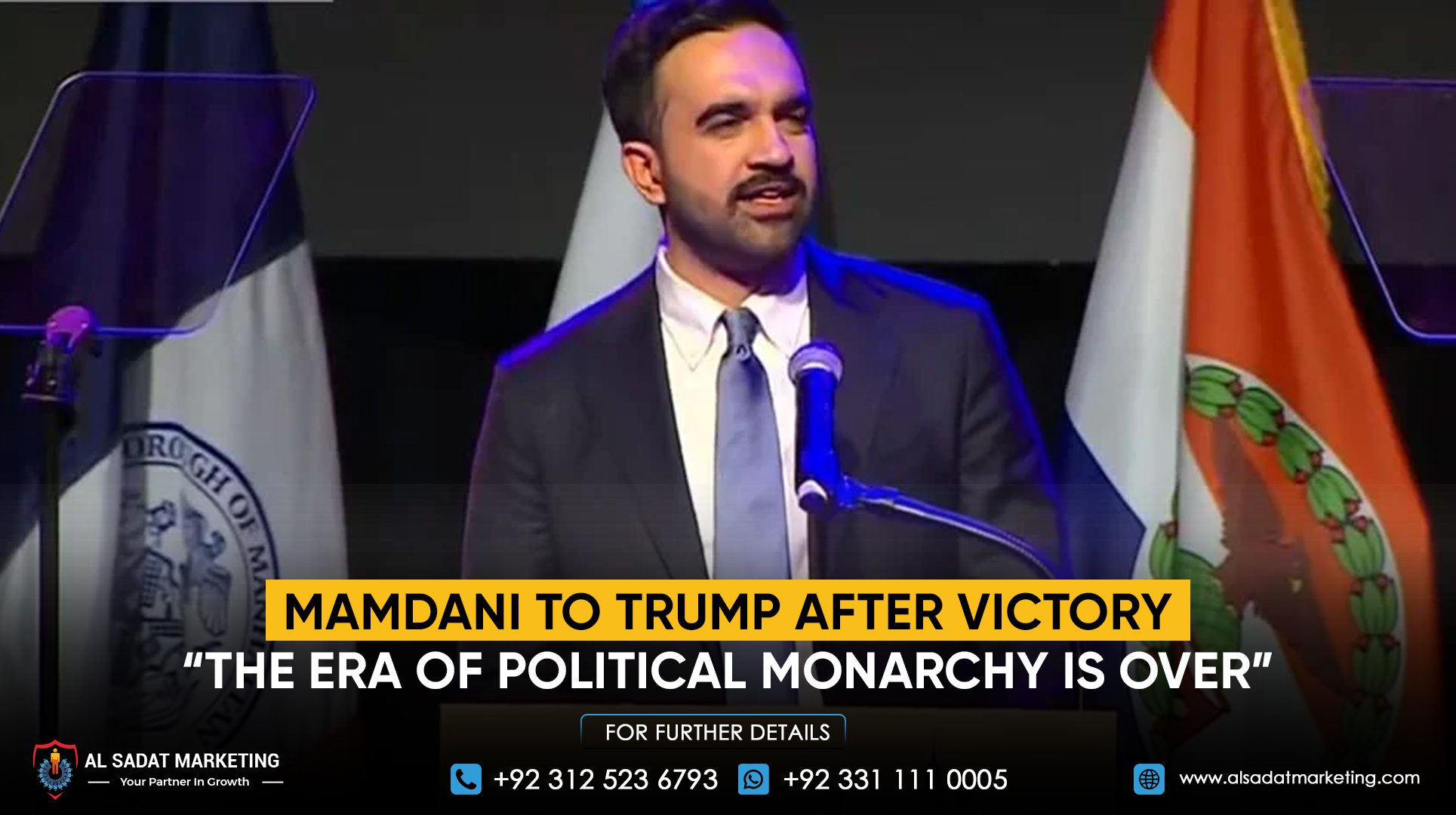 Mamdani to Trump after victory: “The era of political monarchy is over”