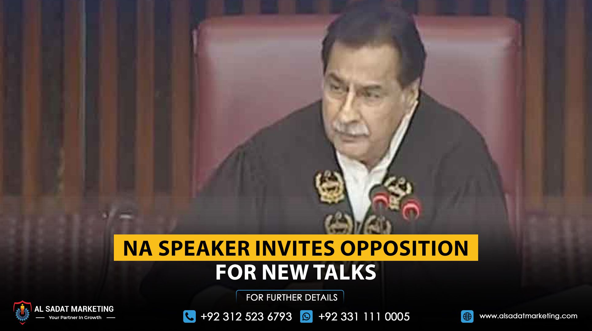 NA speaker invites opposition for new talks