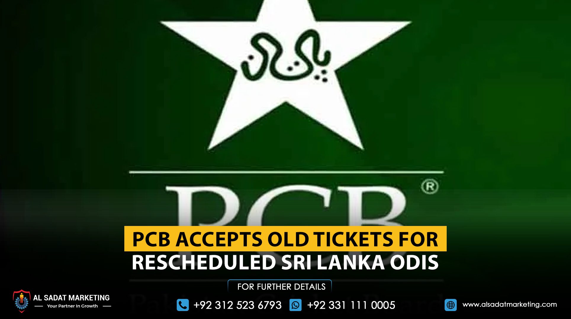 PCB accepts old tickets for rescheduled Sri Lanka ODIs
