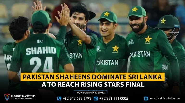 Pakistan Shaheens Dominate Sri Lanka A to Reach Rising Stars Final