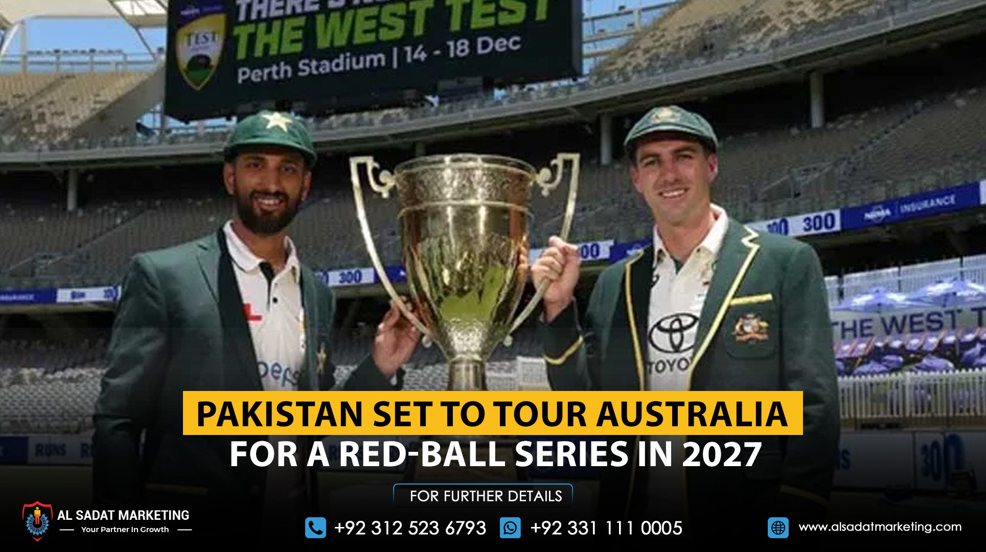 Pakistan Set to Tour Australia for a Red-Ball Series in 2027
