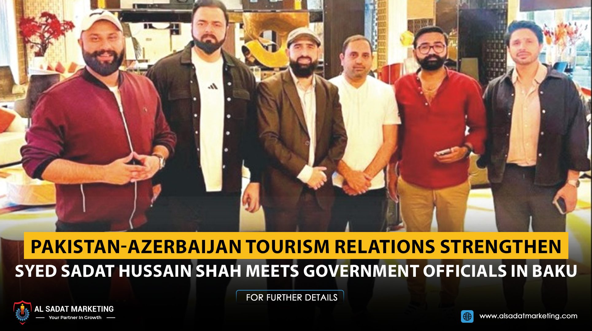 Pakistan-Azerbaijan Tourism Relations Strengthen: Syed Sadat Hussain Shah Meets Government Officials in Baku