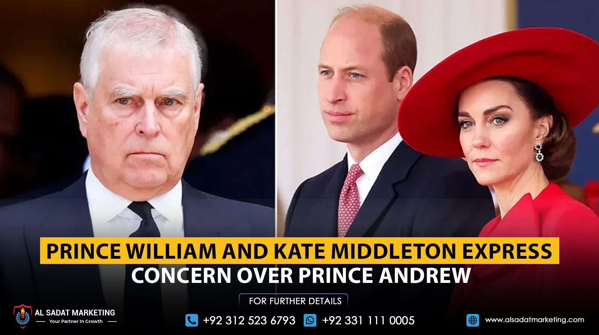 Prince William and Kate Middleton Express Concern Over Prince Andrew