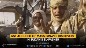 RSF accused of mass graves discovery in Sudan’s El-Fasher