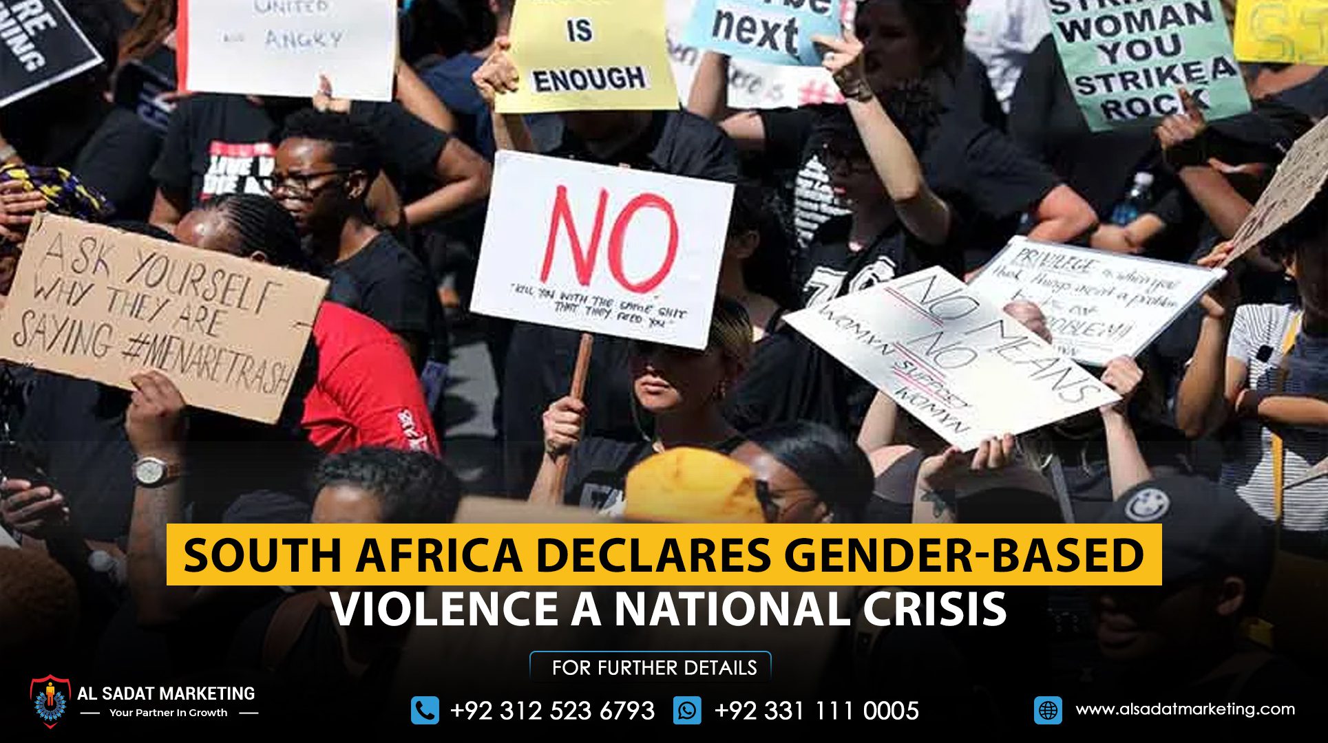 South Africa Declares Gender-Based Violence a National Crisis