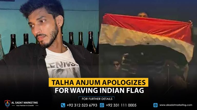 Talha Anjum apologizes for waving the Indian flag