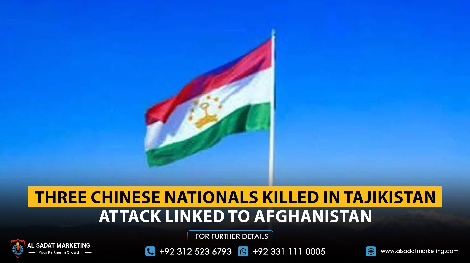 Three Chinese Nationals Killed in Tajikistan Attack Linked to Afghanistan