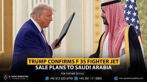 Trump Confirms F-35 Fighter Jet Sale Plans to Saudi Arabia