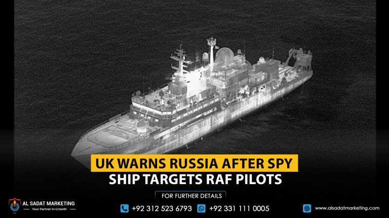 UK Warns Russia After Spy Ship Targets RAF Pilots