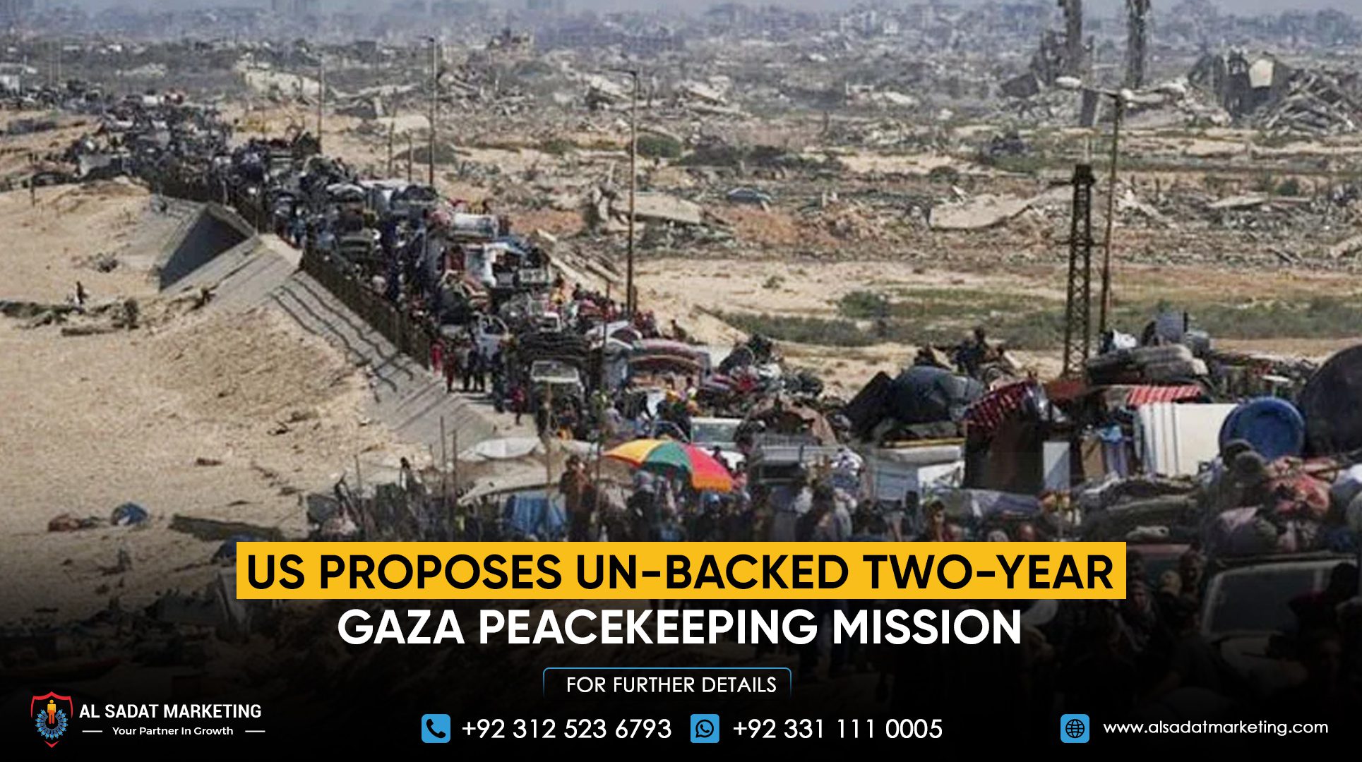 US proposes UN-backed two-year Gaza peacekeeping mission