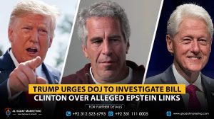Trump Urges DOJ to Investigate Bill Clinton Over Alleged Epstein Links