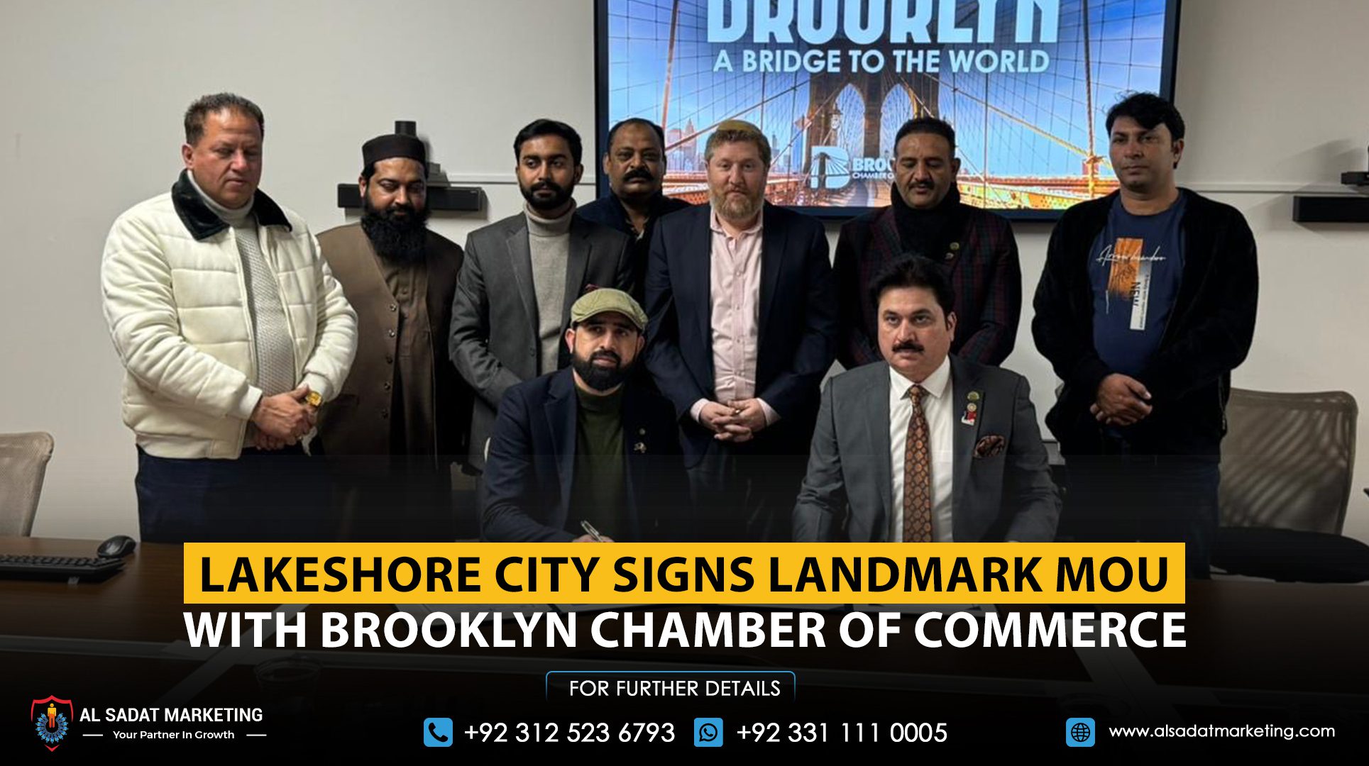 Lakeshore City Signs Landmark MOU with Brooklyn Chamber of Commerce
