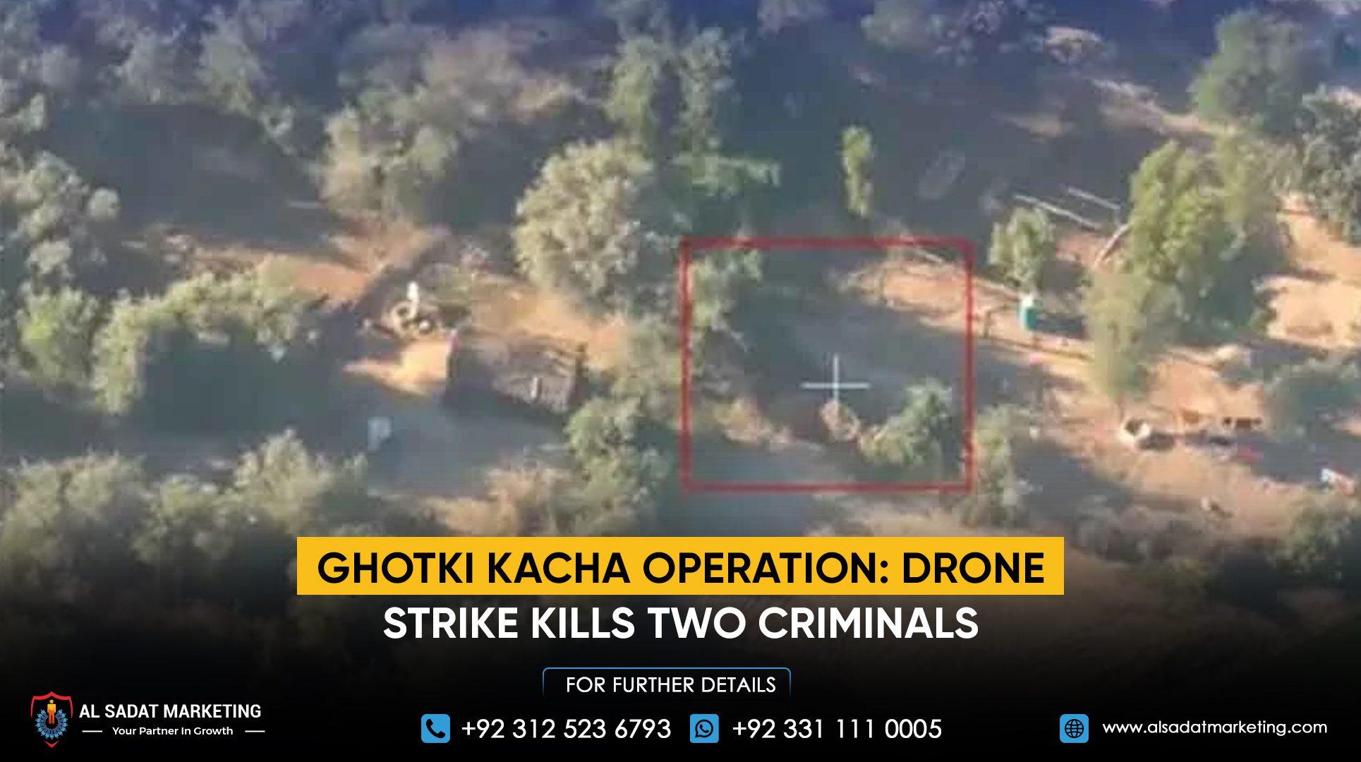 Ghotki kacha operation: Drone strike kills two criminals