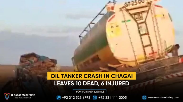 Oil tanker crash in Chagai leaves 10 dead, 6 injured