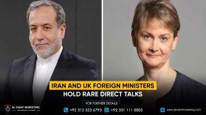Iran and UK foreign ministers hold rare direct talks