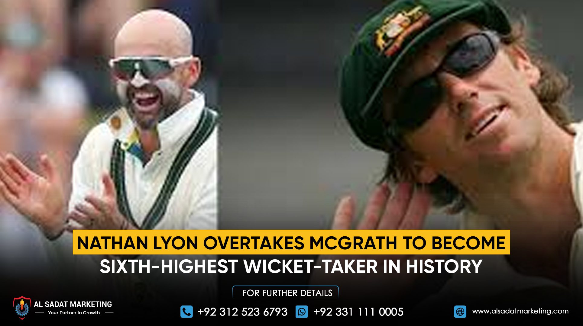 Nathan Lyon Overtakes McGrath to Become Sixth-Highest Wicket-Taker in History
