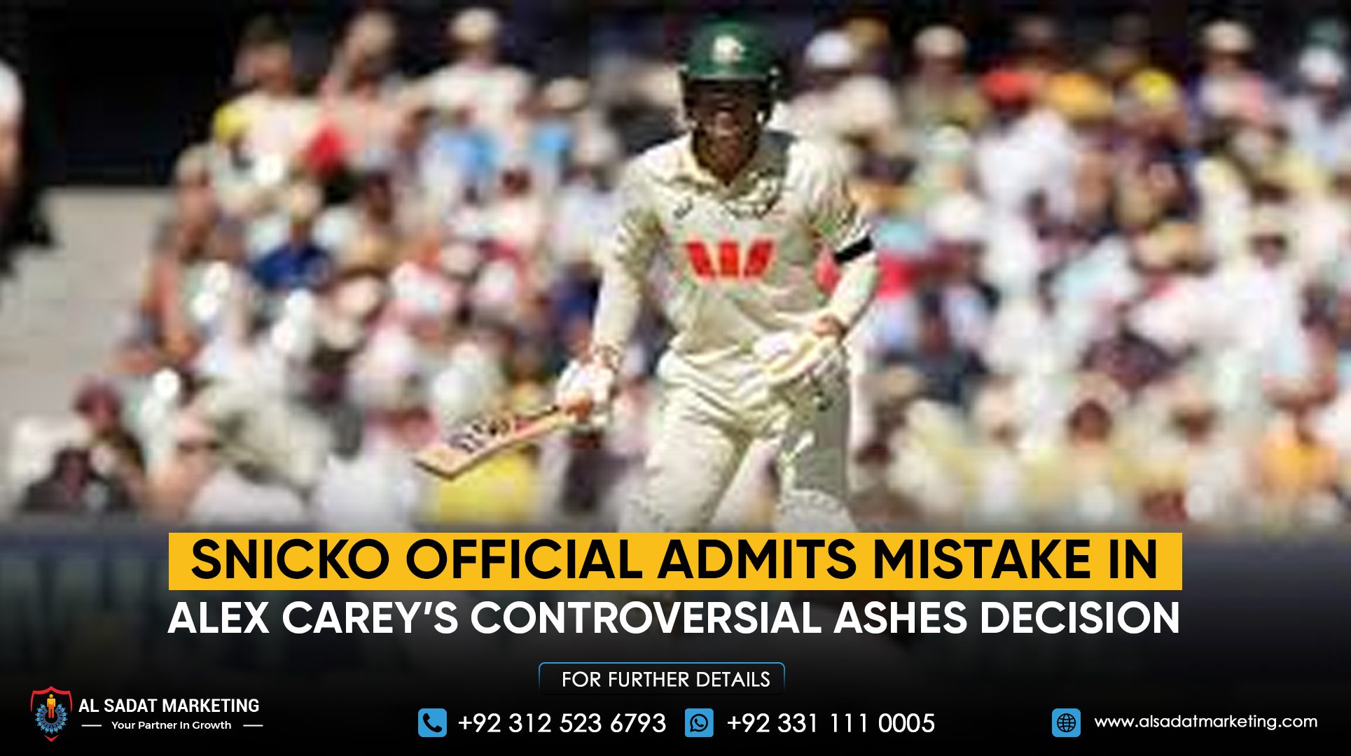 Snicko Official Admits Mistake in Alex Carey’s Controversial Ashes Decision