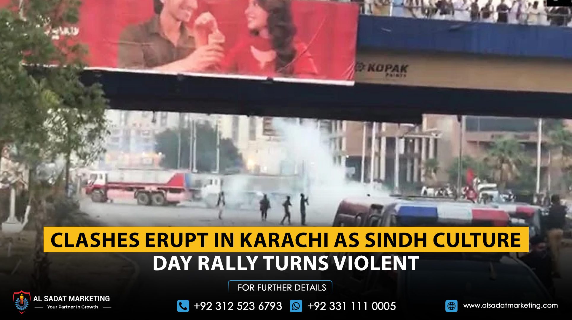 Clashes Erupt in Karachi as Sindh Culture Day Rally Turns Violent