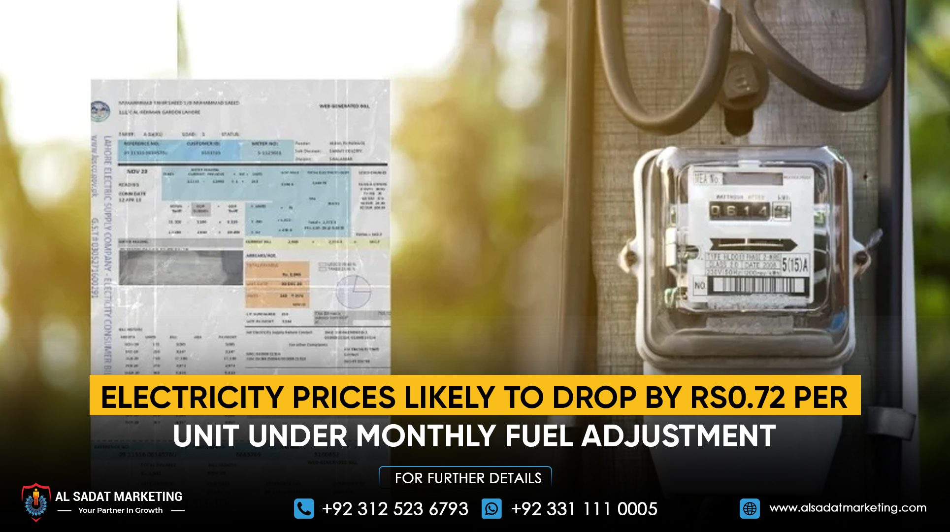 Electricity prices are likely to drop by Rs 0.72 per unit under the monthly fuel adjustment
