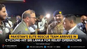 Pakistan’s Elite Rescue Team Arrives in Cyclone-Hit Sri Lanka for Relief Operations