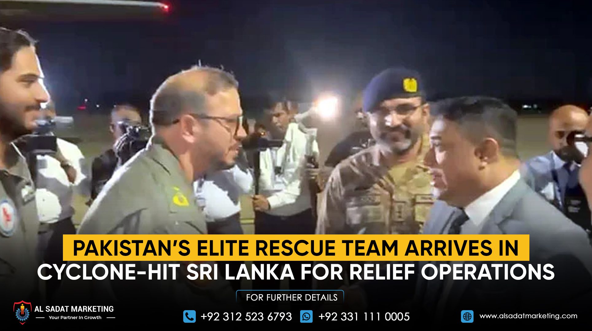 Pakistan’s Elite Rescue Team Arrives in Cyclone-Hit Sri Lanka for Relief Operations